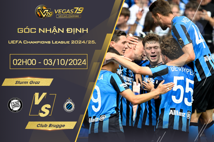 Nhận định Sturm Graz vs Club Brugge 02h00 ngày 03/10